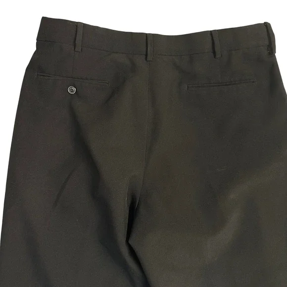 Men's‎ Dress Pants Size 36R Black Office Career Casual trouser - Picture 7 of 7